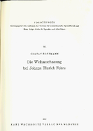 Die Weltanschauung bei Johann Hinrich Fehrs