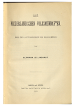Die niederländischen Volksmundarten. Nach den Aufzeichnungen der Niederländer