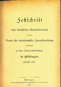 Festschrift 1900