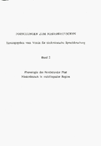 Nordstrander Platt. Phonologie des Nordstrander Platt. Niederdeutsch in multilingualer Region